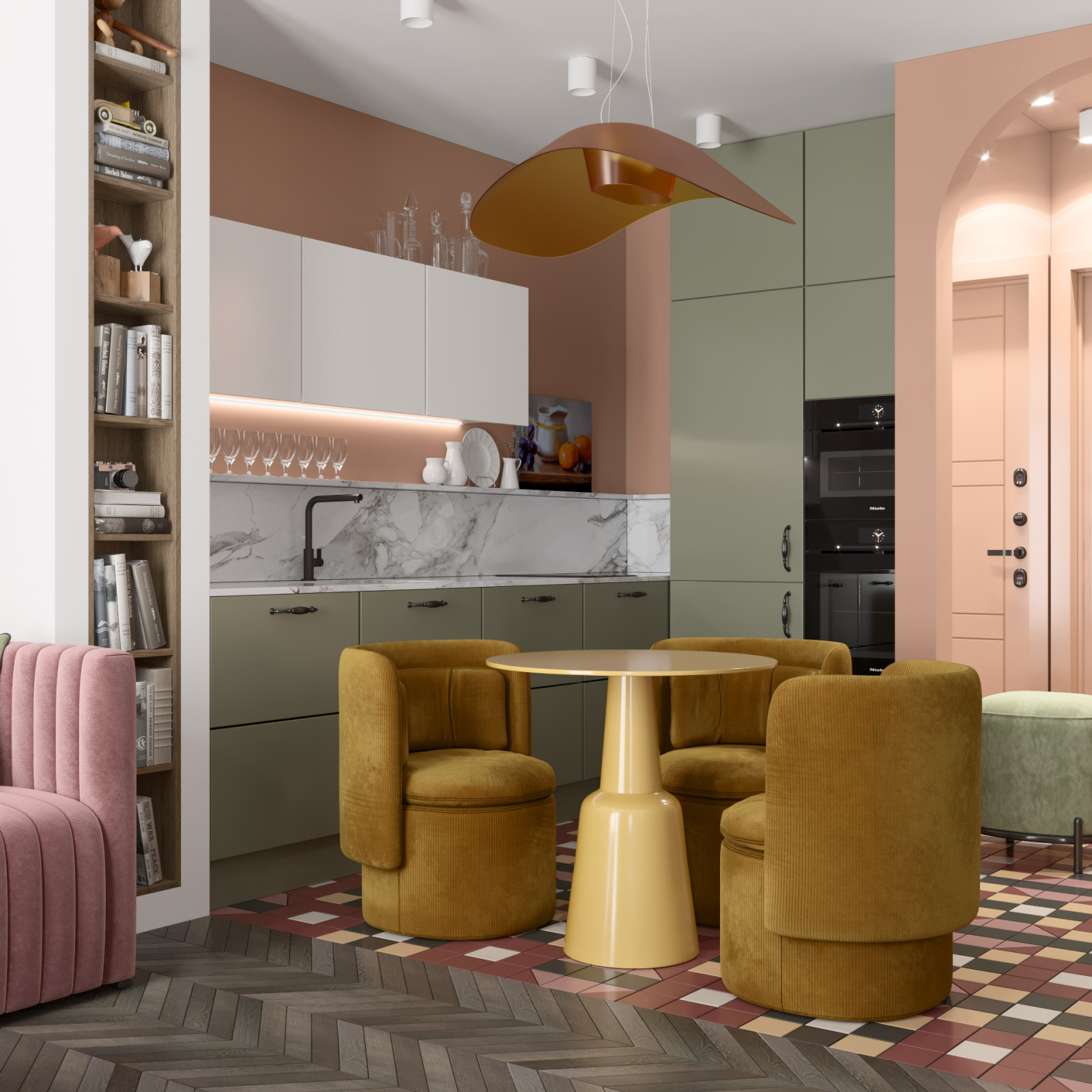 ДИЗАЙН-ПРОЕКТ МАЛЕНЬКОЙ КВАРТИРЫ В СТИЛЕ КИТЧ