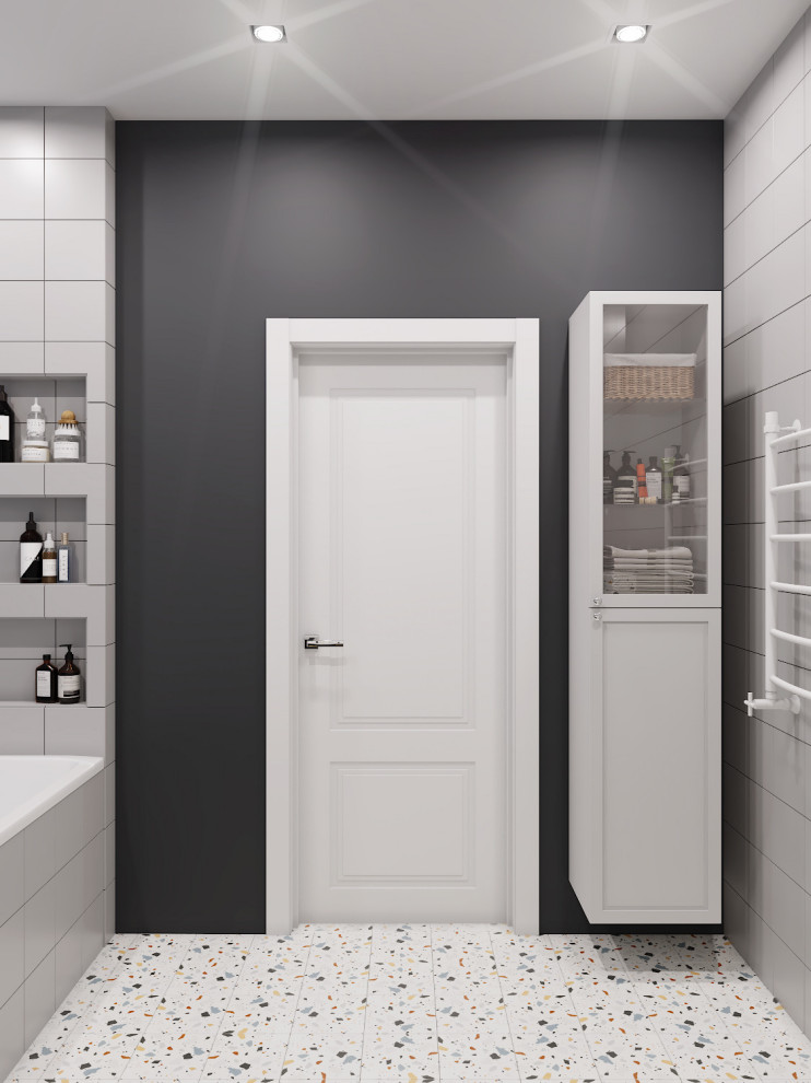 Обложка проекта: Ванная комната с плиткой Тераццо