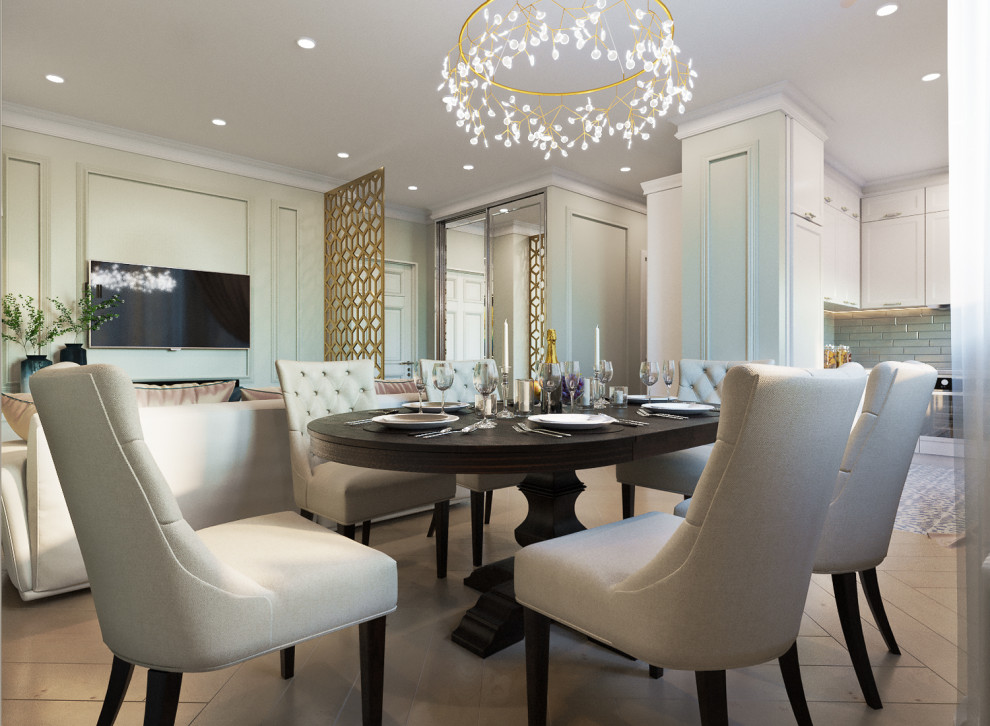 Обложка проекта: Дизайн проект 2х-комнатной квартиры в современной классике