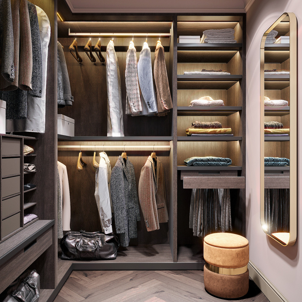 Спальня с гардеробной комнатой