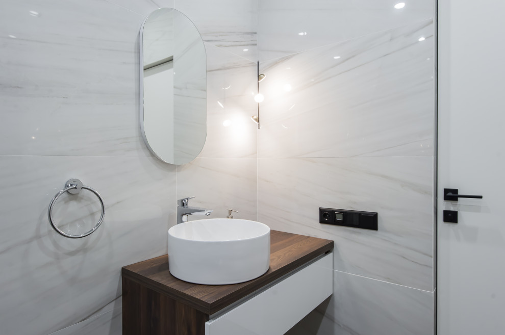 Квартира в современном стиле с зелёной спальней