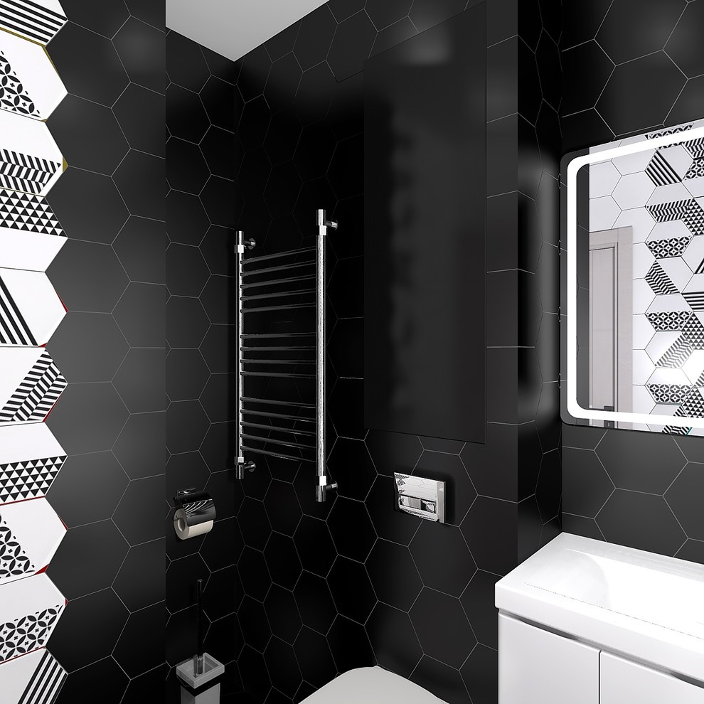 Черно-белая ванна