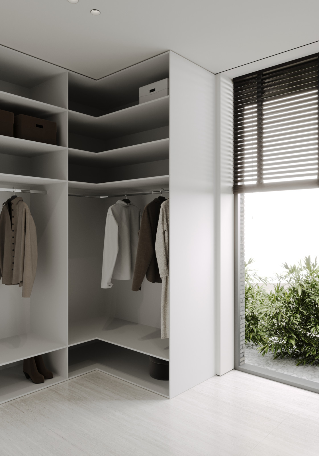 Гардеробная из проекта загородного дома The CUBE