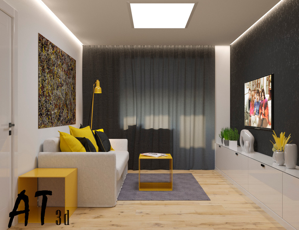 Обложка проекта: Дизайн и визуализация квартиры 30кв метров