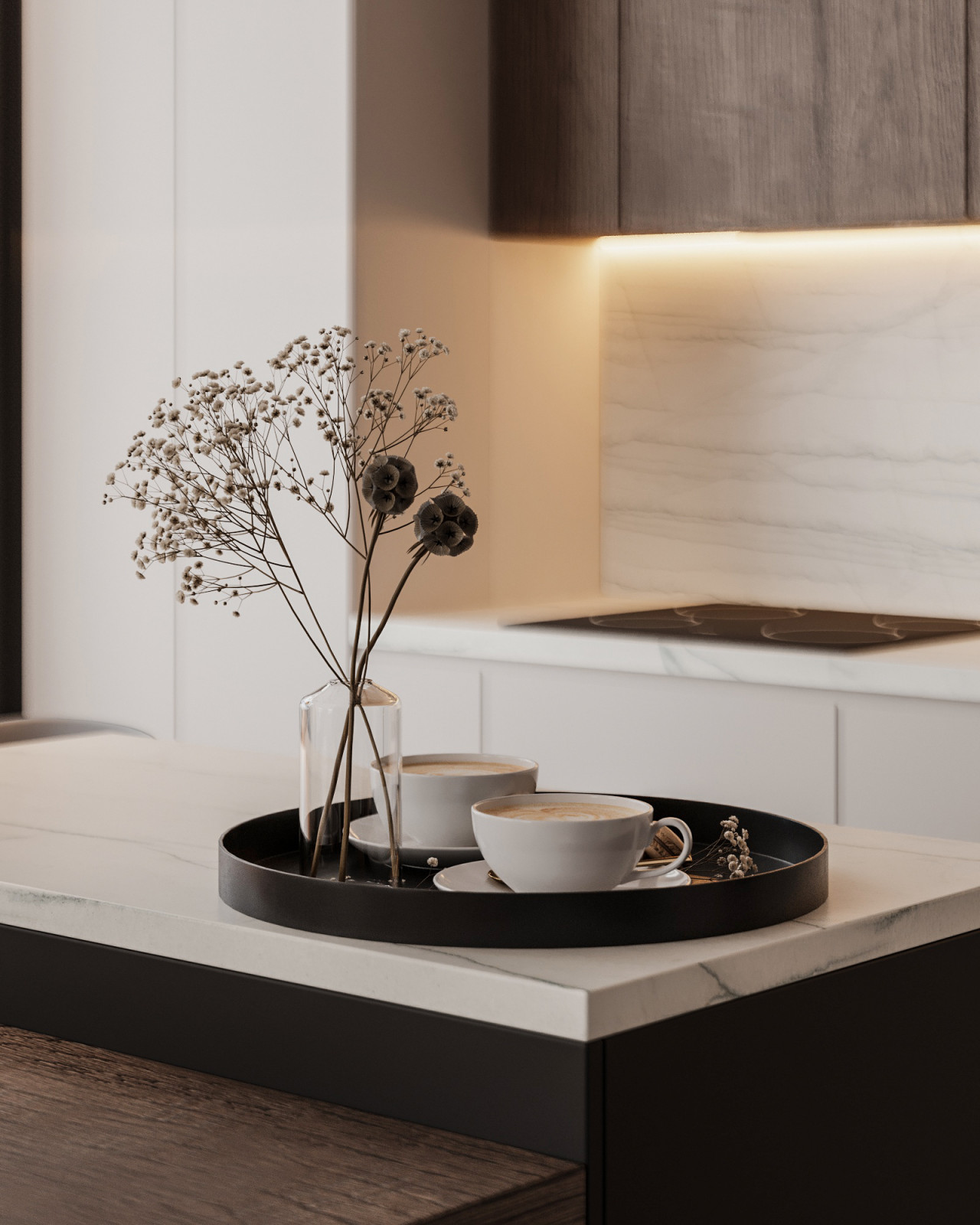 ЖК "Небо" современный интерьер в стиле минимализм 105 кв.м