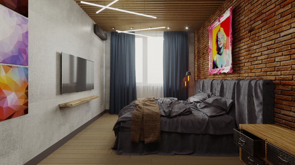 Обложка проекта: Спальня лофт