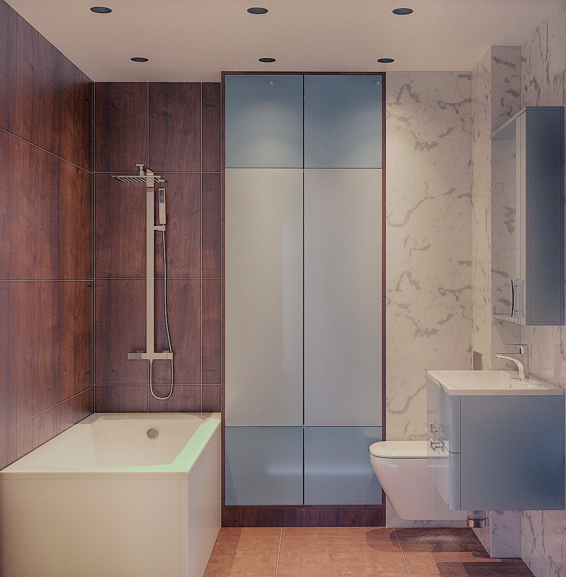 Проект квартиры 65 кв метров "НЕО"