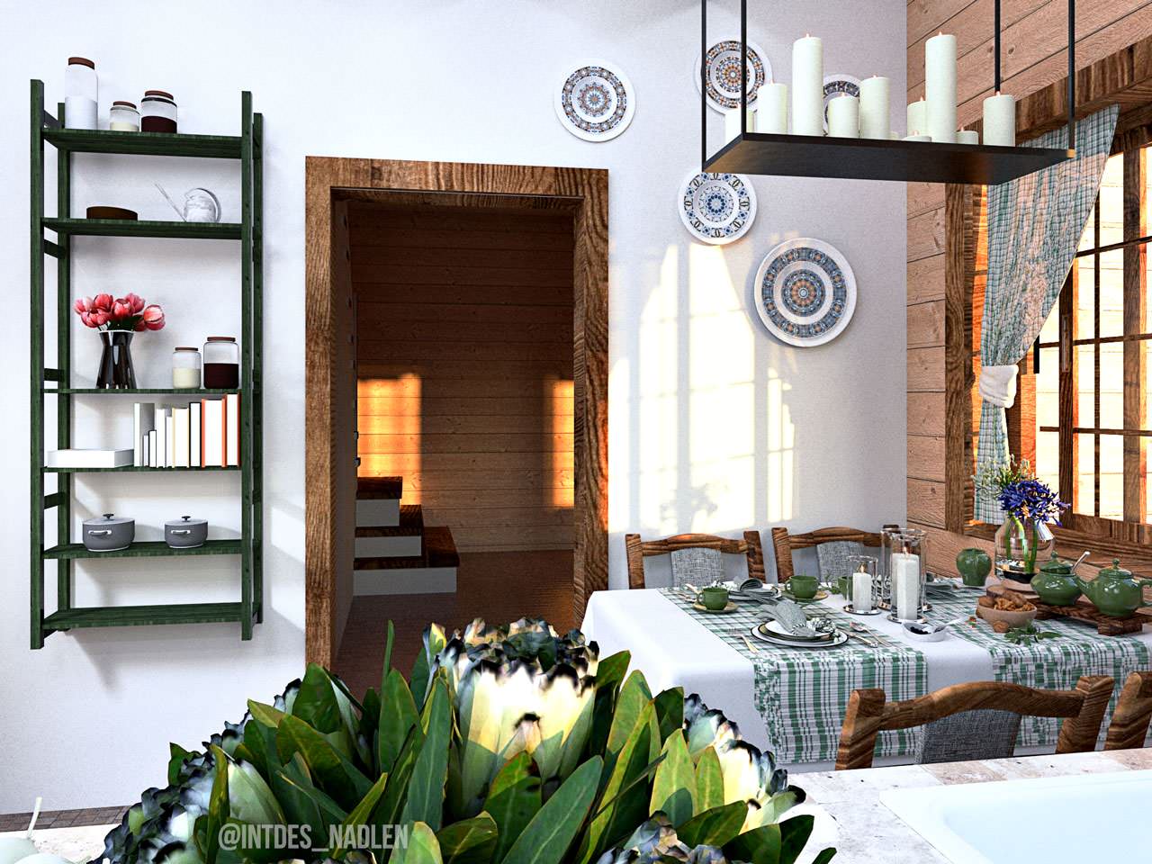 Шале в доме из клееного бруса