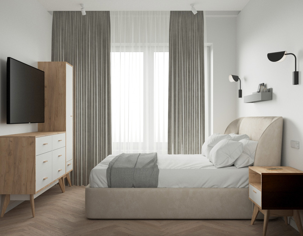 Яркие акценты и универсальная детская: интерьер для молодой семьи с дочкой