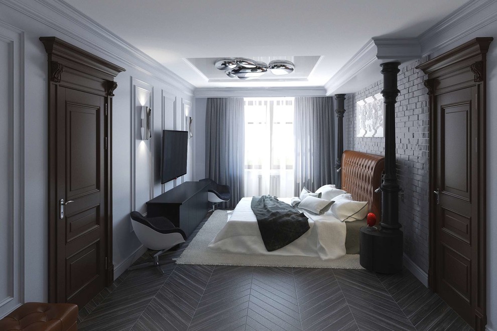 Спальня лофт