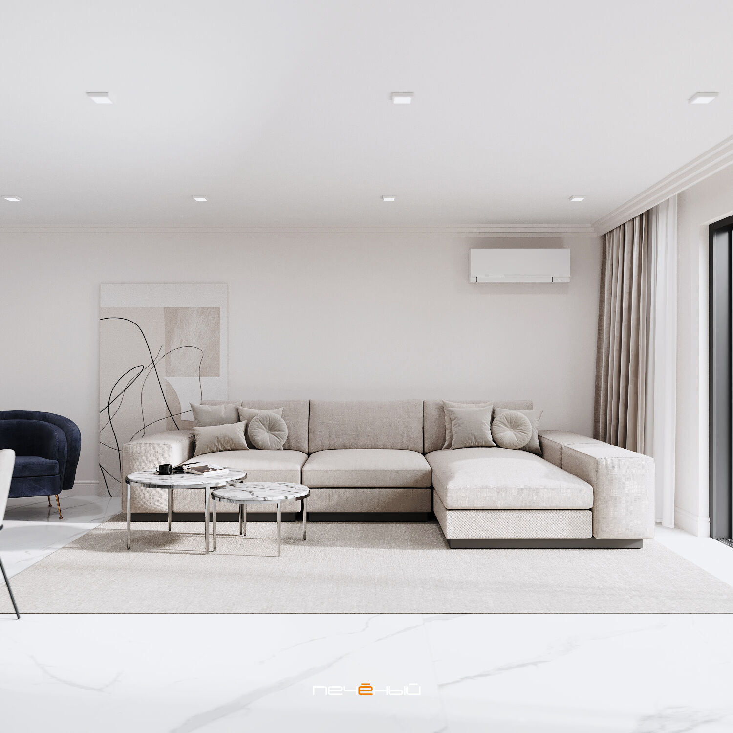2022 Дизайн 5-комнатной виллы «Du cup duplex» в Ницце на Лазурном берегу