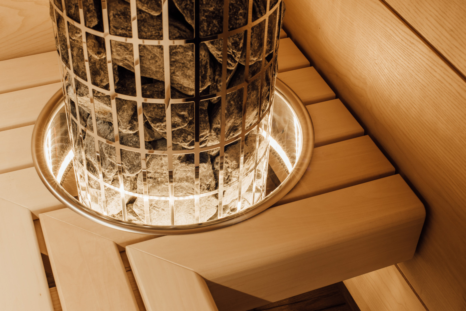 Печь с защитным кольцом с подсветкой.