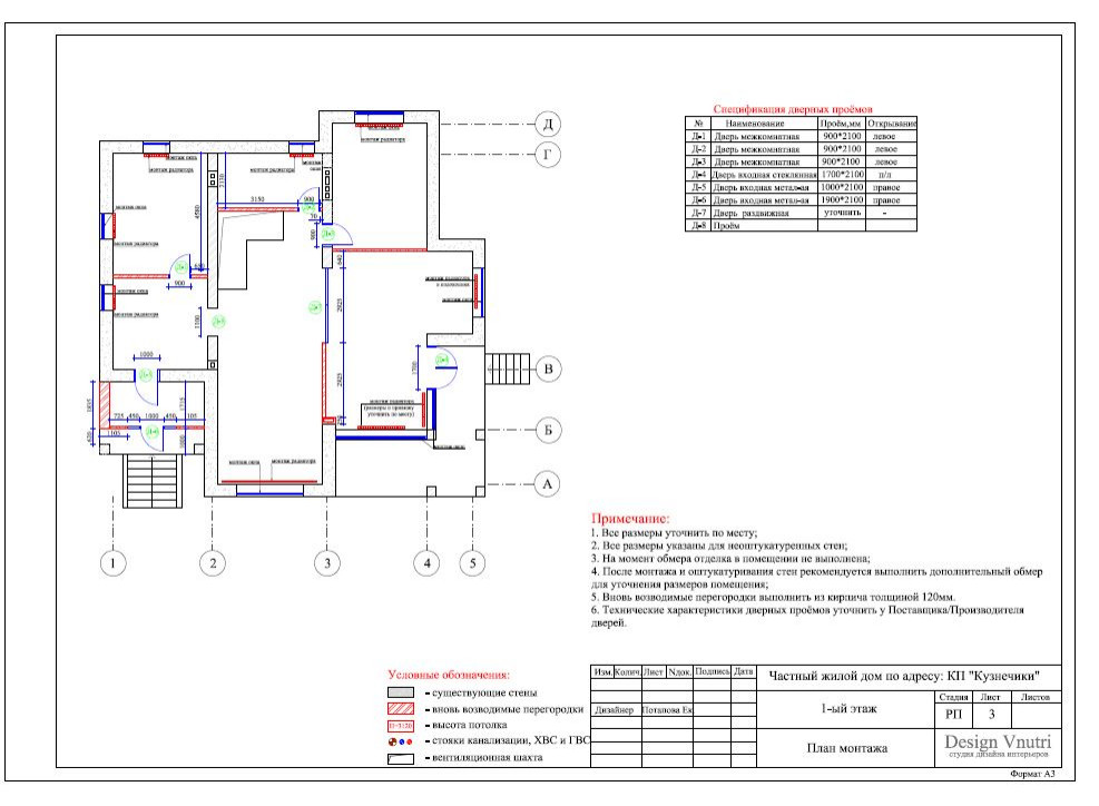 Рабочий проект загородного дома 500 кв.м.