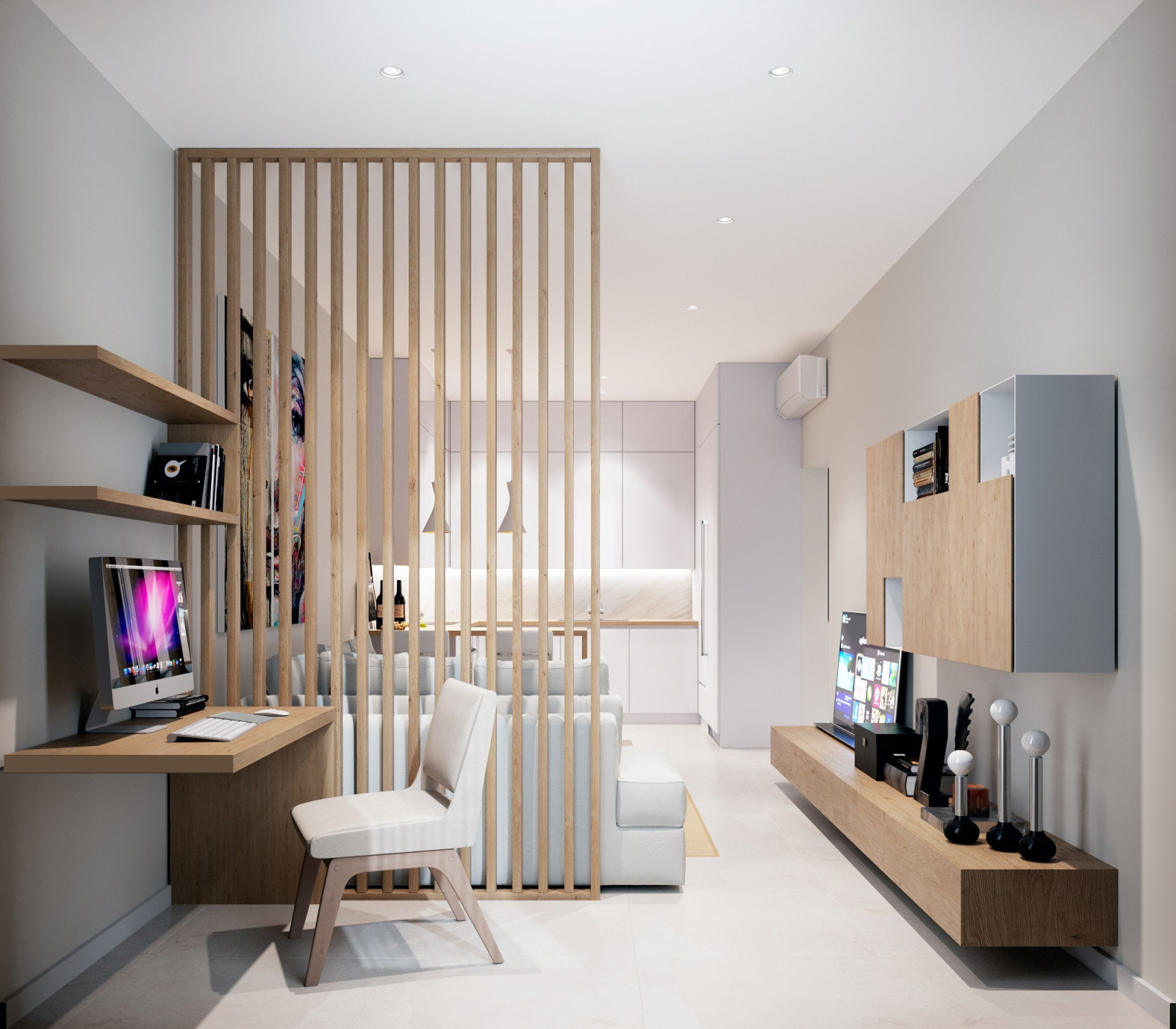 Дизайн-проект двухкомнатной квартиры в современном стиле