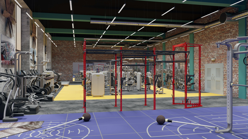 Концепция фитнес клуба на 450 м2