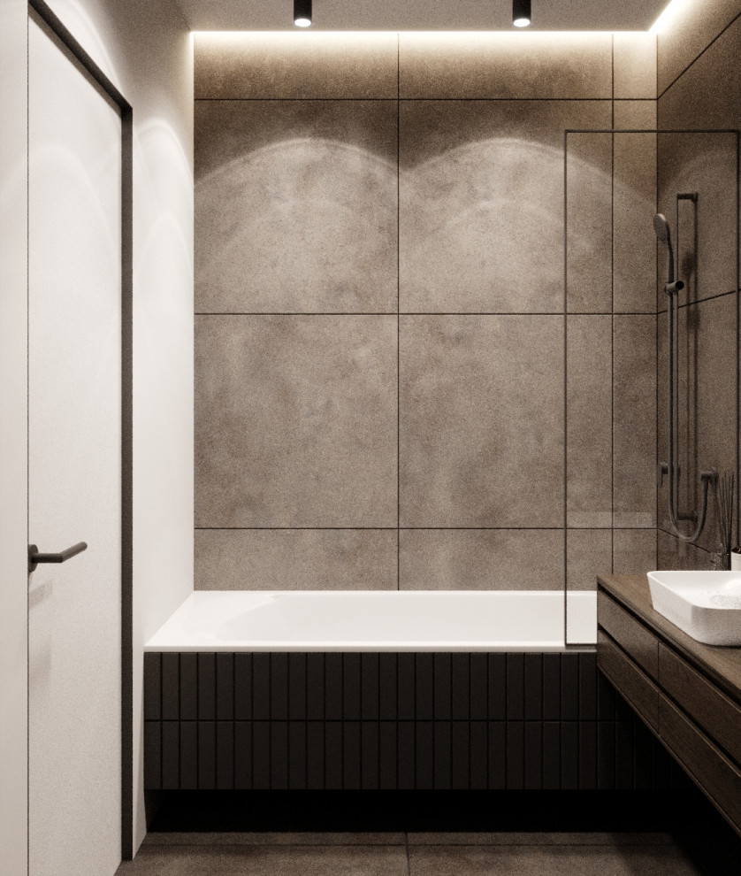 Квартира в темных оттенках