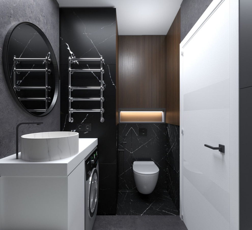 Обложка проекта: Дизайн совмещенного санузла 3,9 кв м