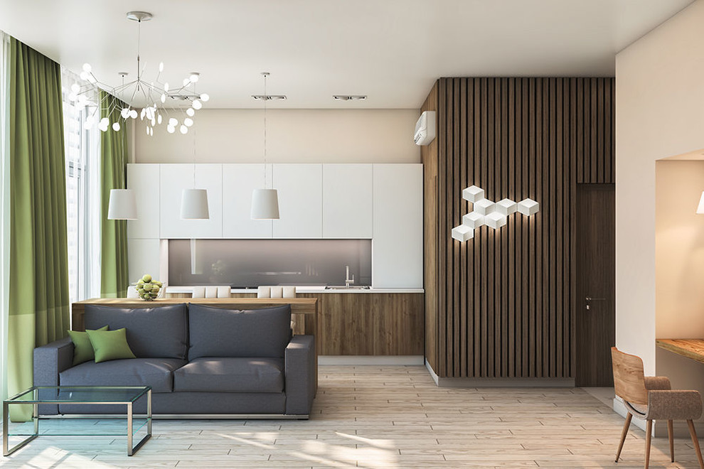 Квартира 40м2 в стиле минимализм.