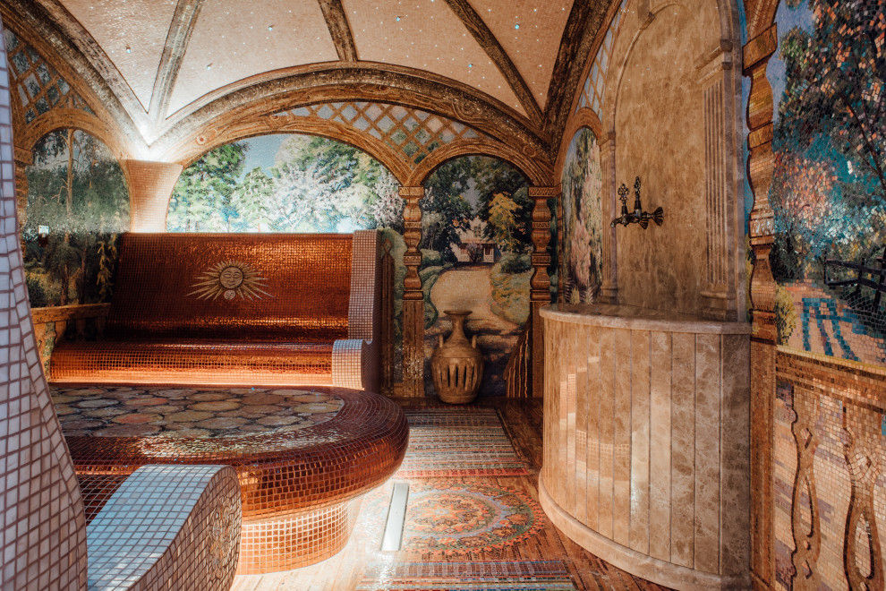 Художественный хамам в загородном доме.