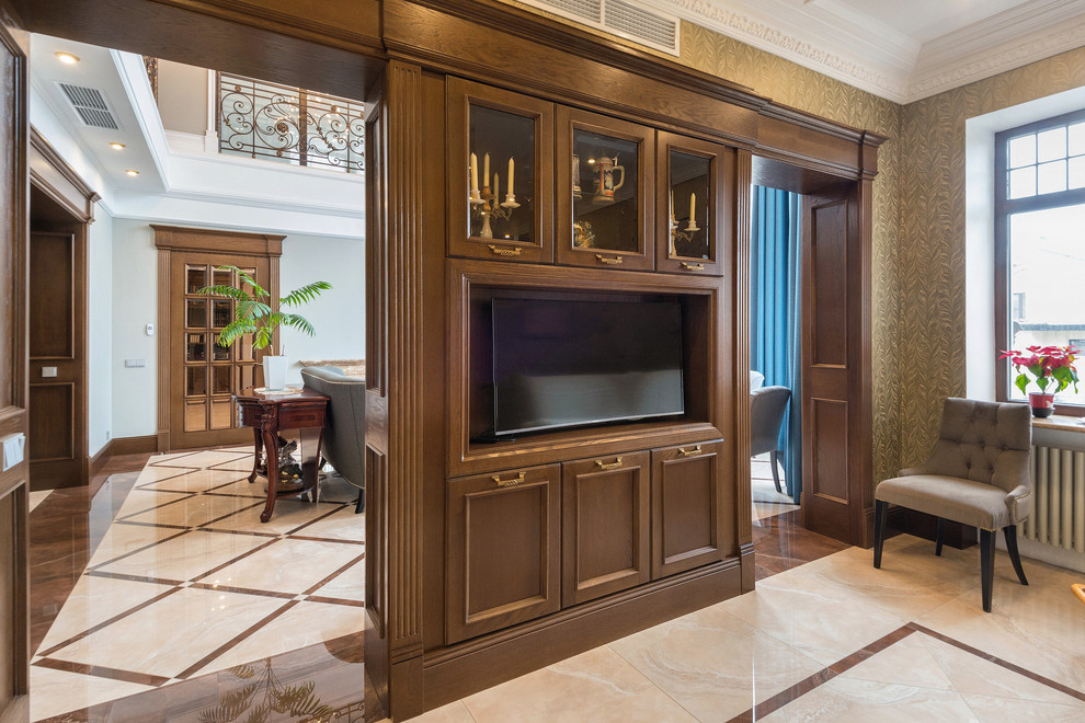 Мебель предметы интерьера в загородном доме.