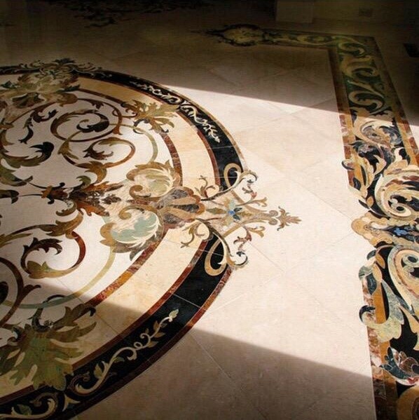 мозаичные мраморные полы