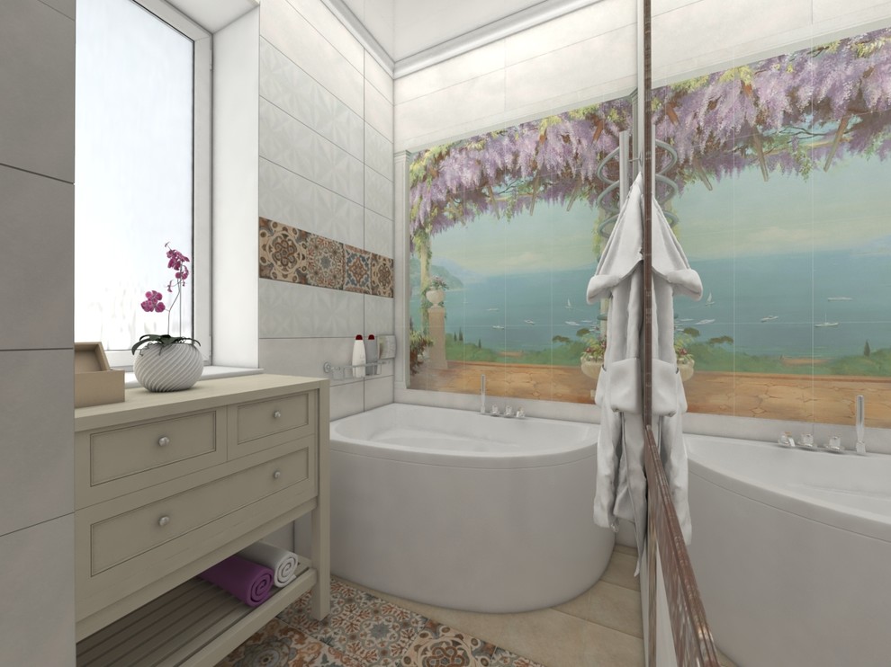 Обложка проекта: Две ванной комнаты в коттедже