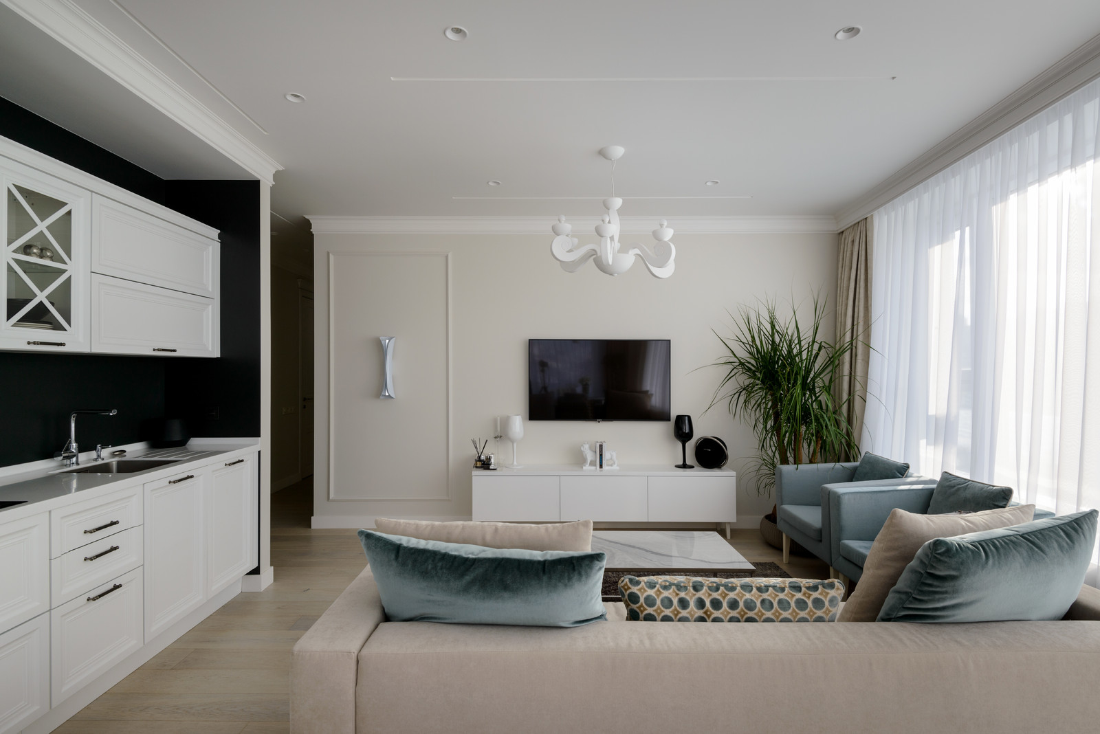 Интерьер квартиры в ЖК Статус 95 м^2