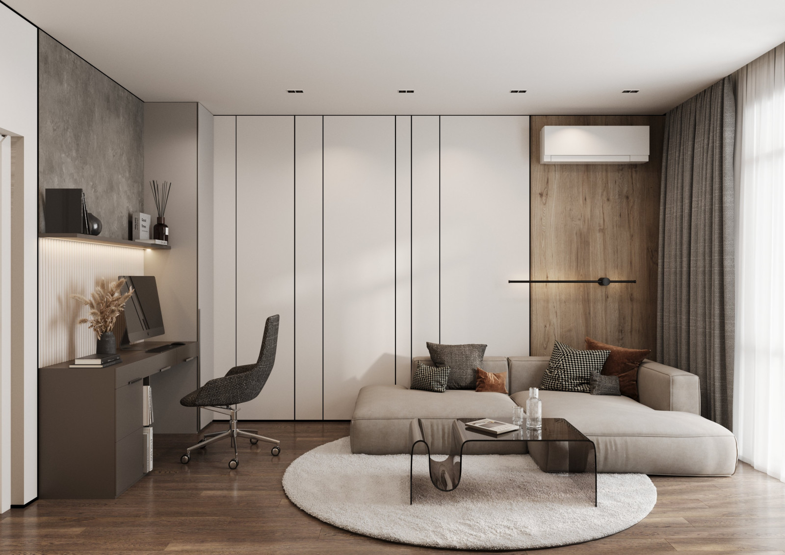 Дизайн-проект квартиры Жк «Вишневый сад» в г. Хабаровск