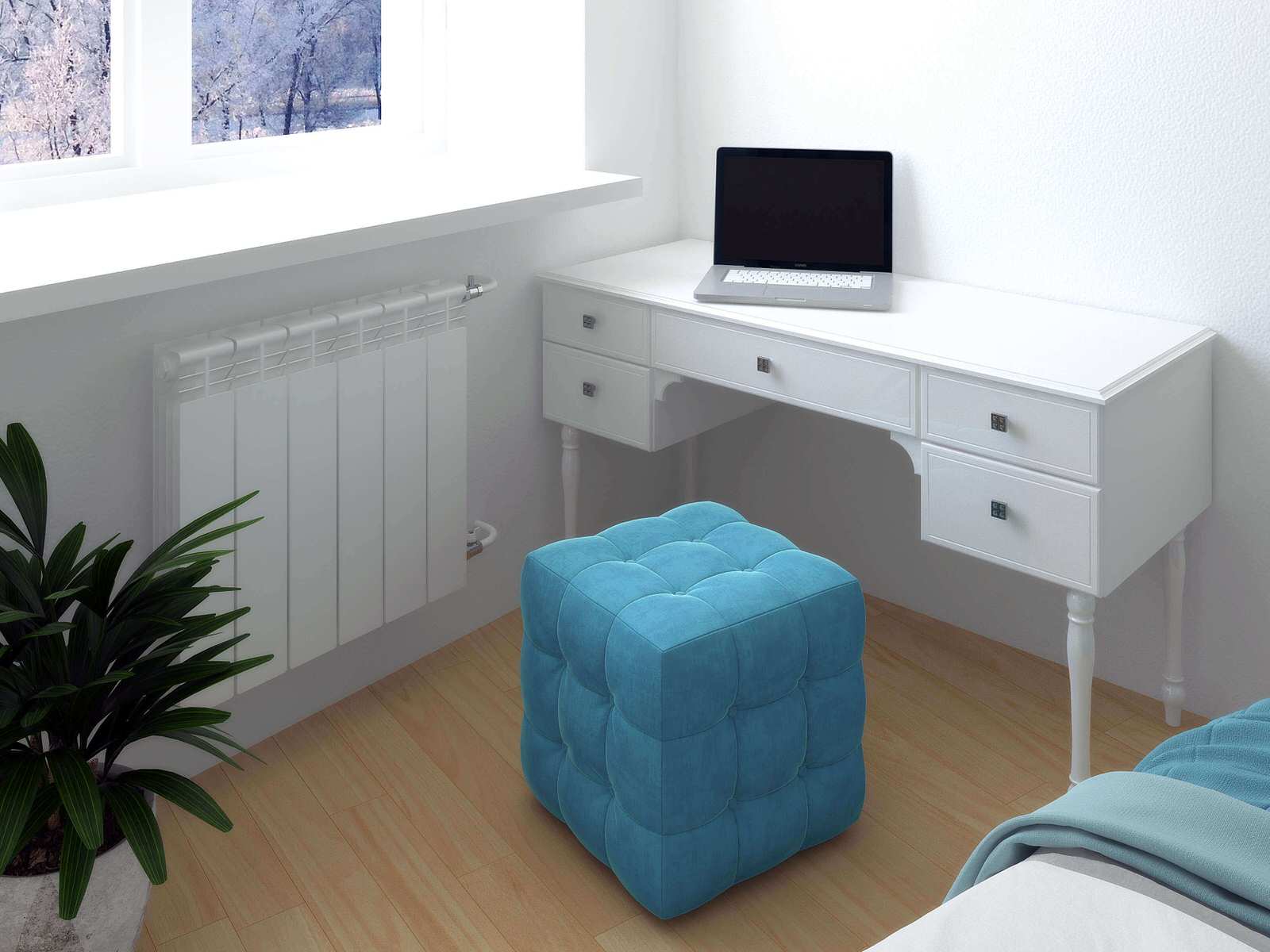 Спальня в скандинавском стиле