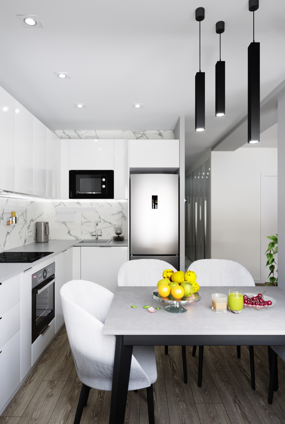 Квартира в минимализме на северной стороне