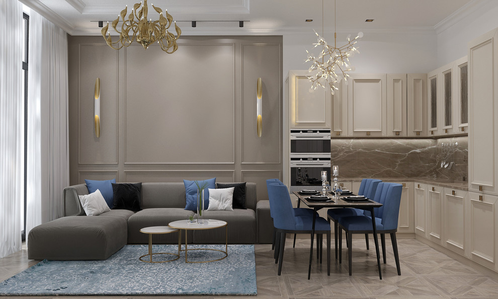 Проект квартиры в стиле неоклассика