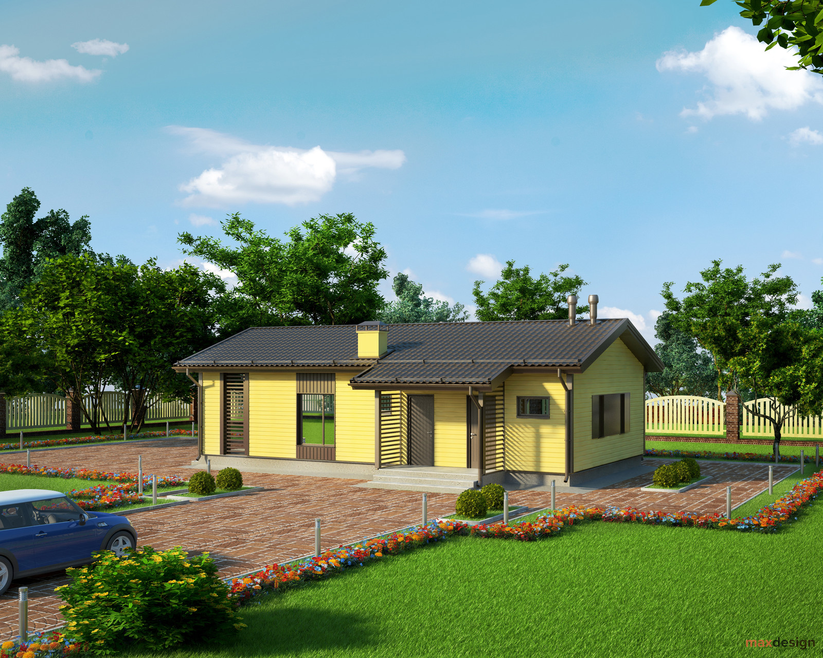 Загородные жилые коттеджи