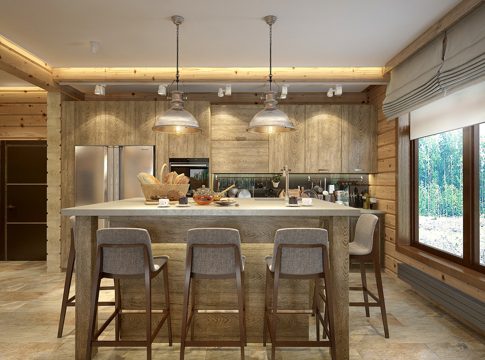 Обложка проекта: Интерьер дома из бруса