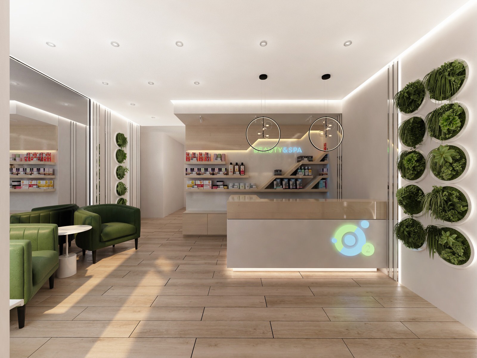 Обложка проекта: Салон красоты 212,3 м²