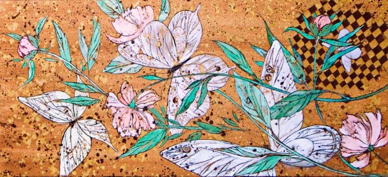 Обложка проекта: декоративное панно "Бабочки"