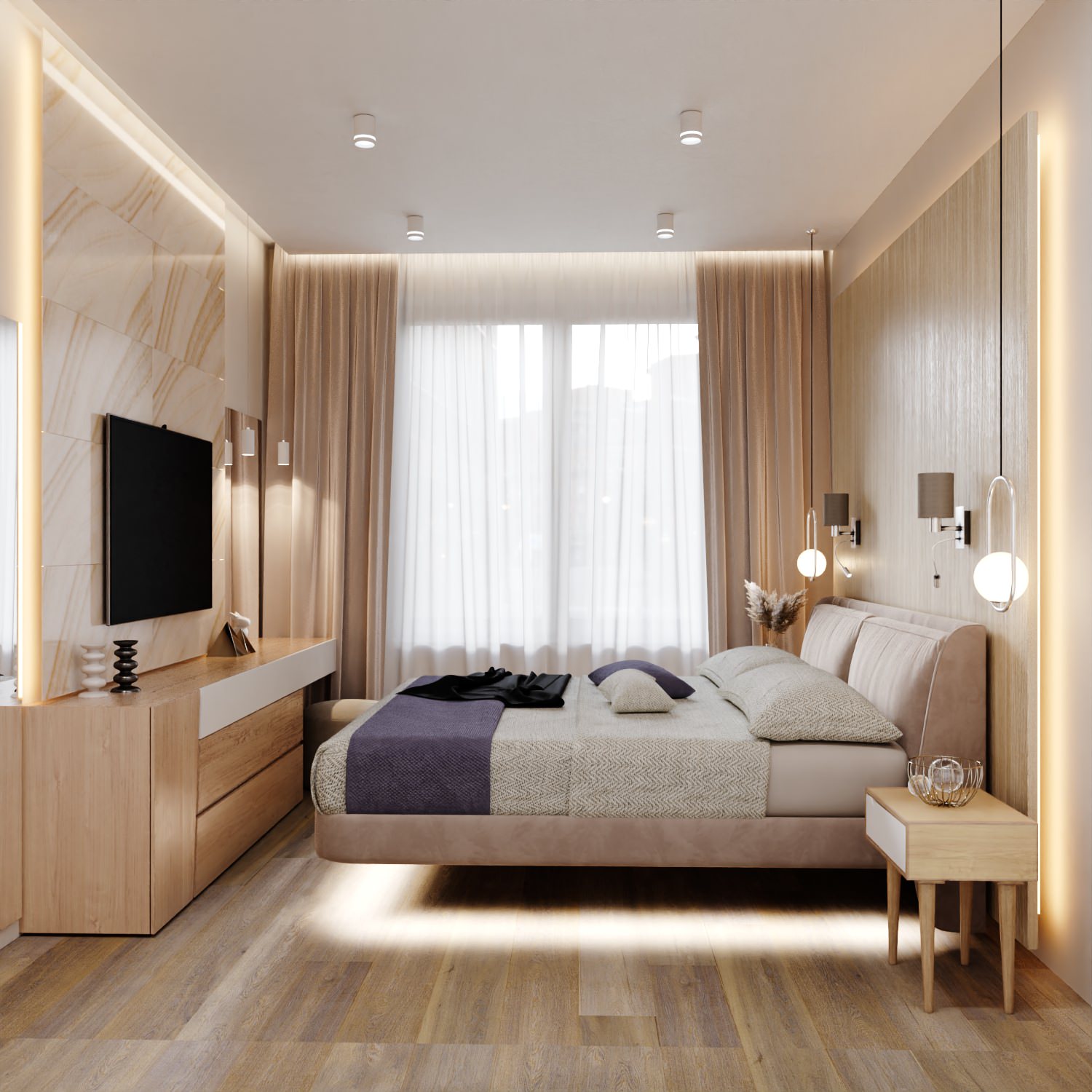 Обложка проекта: Квартира в ЖК Москва - 110 кв.м