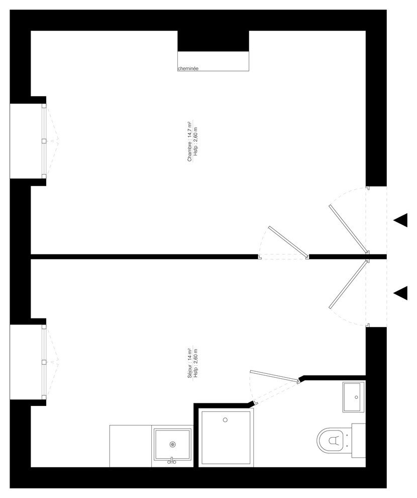 До и после: Переделка парижской квартиры 28 кв.м за три месяца