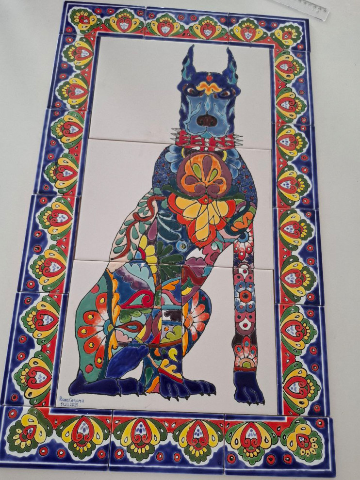 Панно "Зауэр и Дэбора" 75х75см