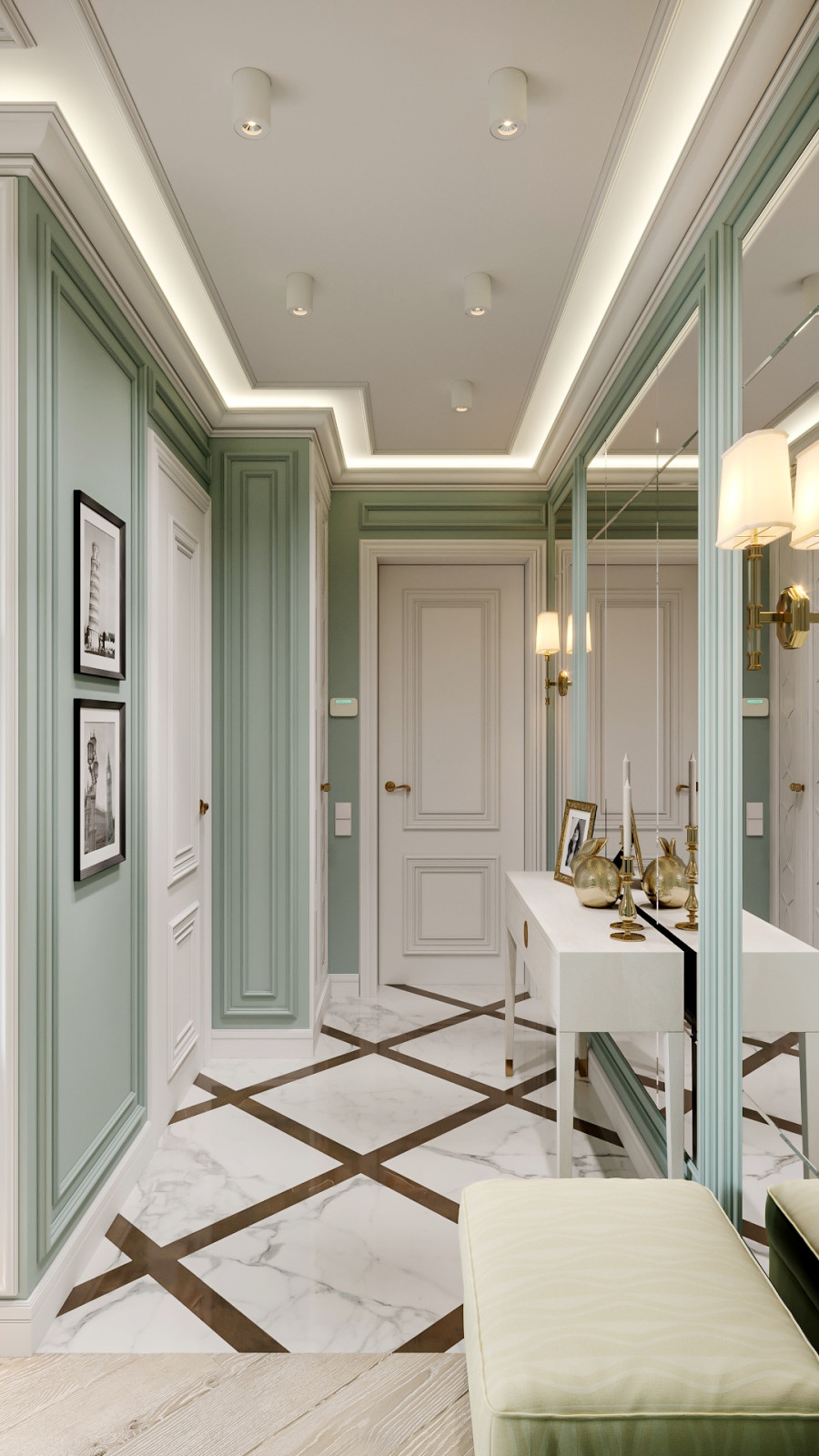 Маленькая квартира в стиле Американская классика