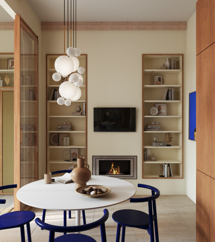 Кухня + гостиная