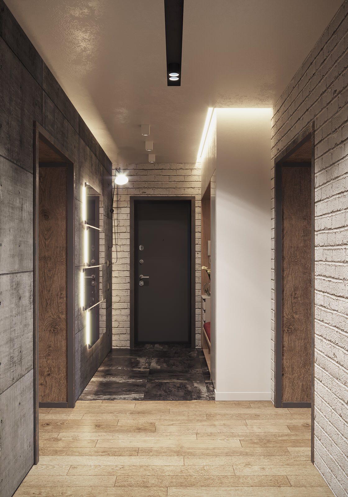 Дизайн квартиры в индустриальном стиле