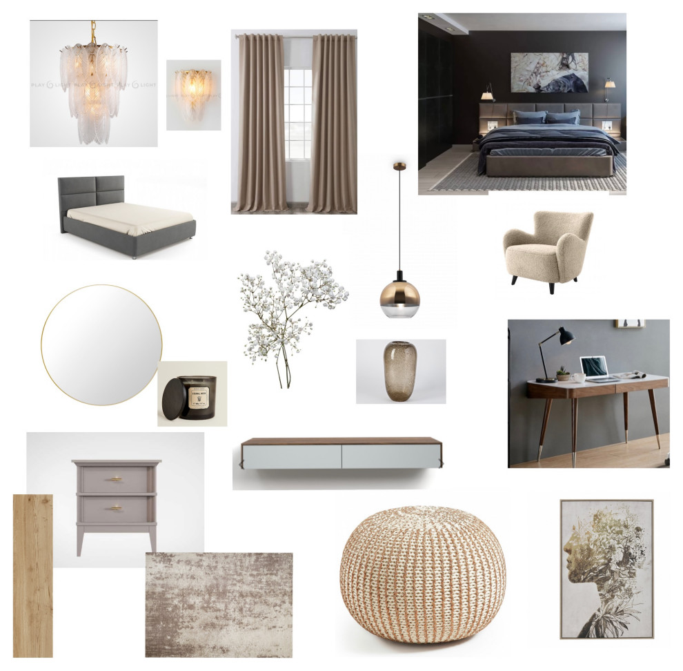 концепт-коллажи проекта квартиры 83м2