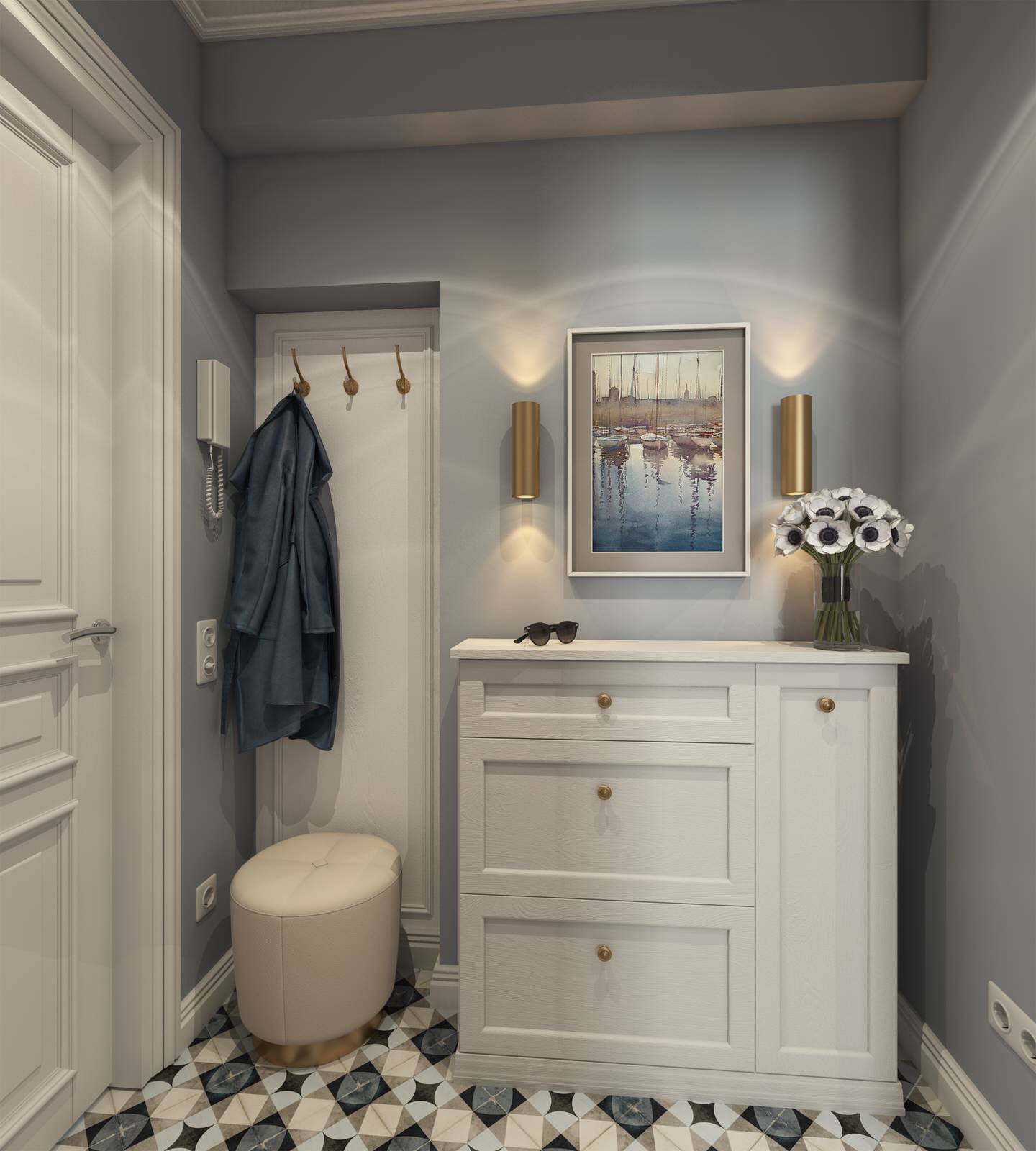 Квартира в современном классическом стиле