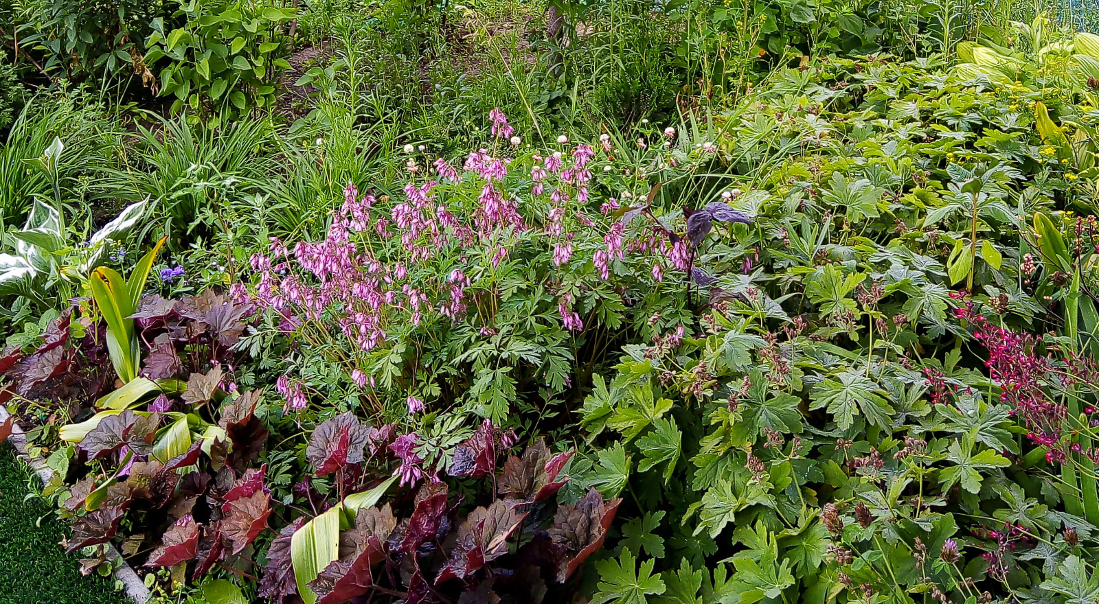 Цветники на территории храма