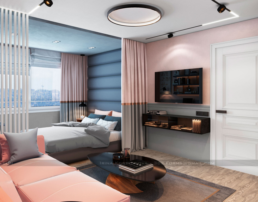 Современный стиль двухкомнатной квартиры в Боровлянах