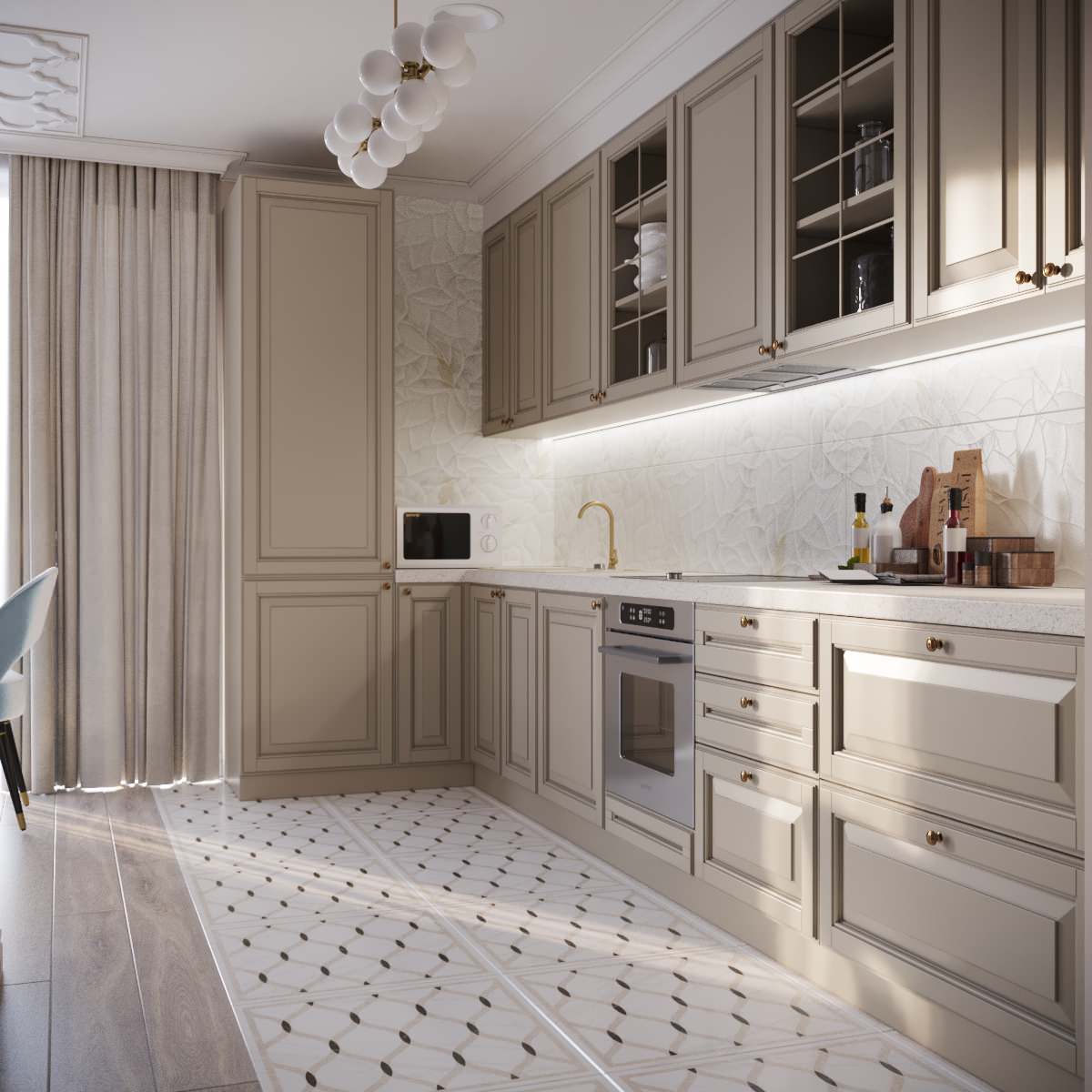 Обложка проекта: Интерьер для молодой семьи "Полет фантазий".