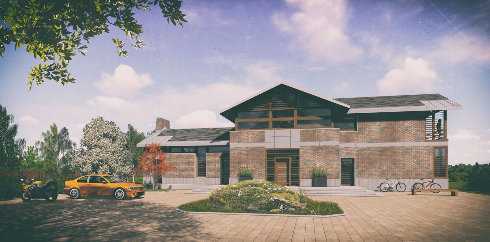 Обложка проекта: Загородный жилой дом. "У реки".