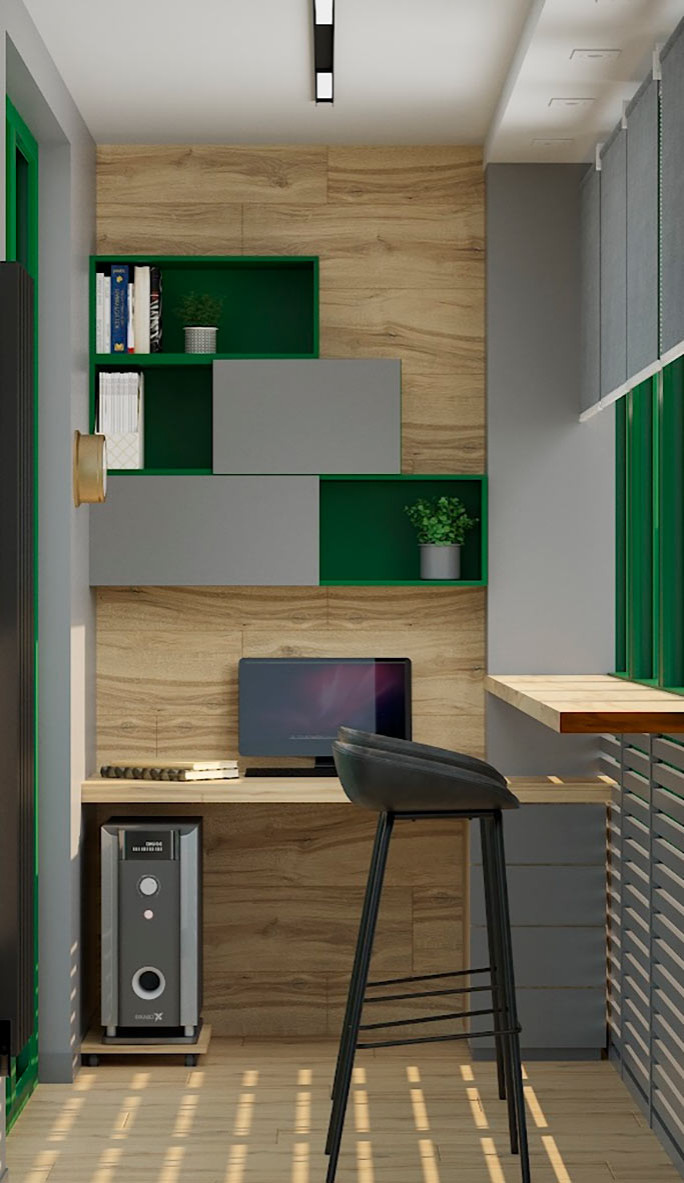 Дизайн-проект квартиры для молодой семьи ЖК "Цветной Бульвар"