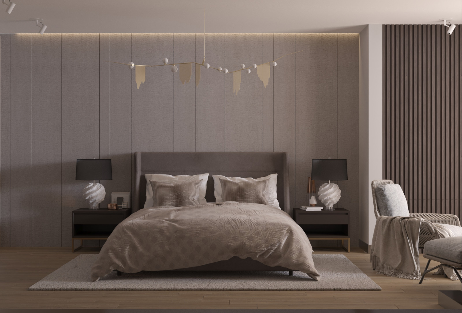 Спальня в загородном доме