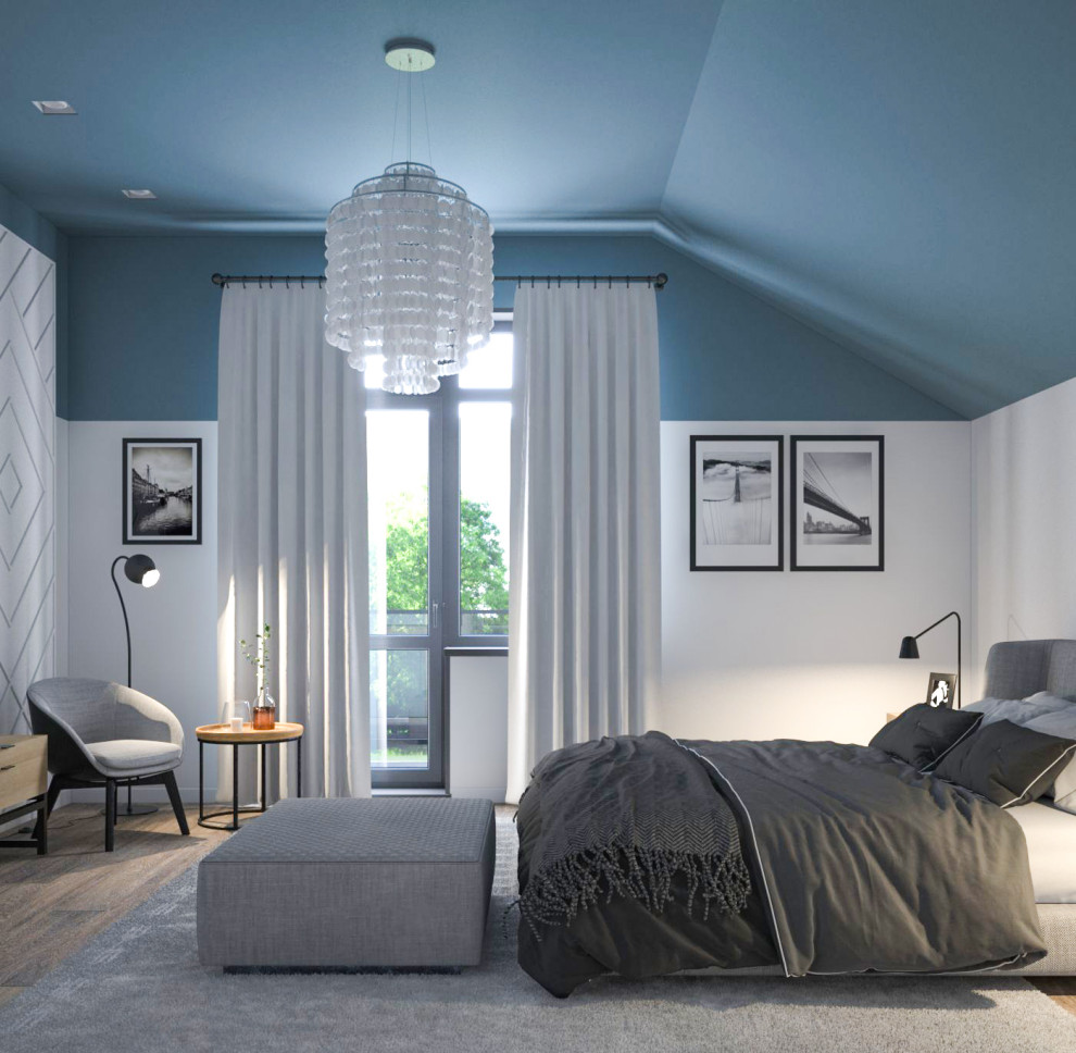 Обложка проекта: Спальня в мансарде